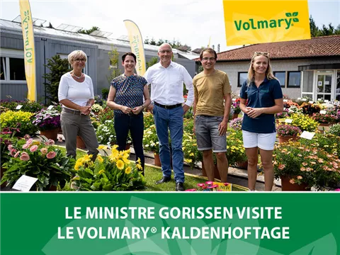 La ministre de l'agriculture et de la protection des consommateurs de la Rhénanie-du-Nord-Westphalie Silke Gorißen en visite aux journées Volmary<sup>®</sup> Kaldenhof 2022 La ministre de l'agriculture et de la protection des consommateurs de la Rhénanie-du-Nord-Westphalie Silke Gorißen en visite aux journées Volmary<sup>®</sup> Kaldenhof 2022