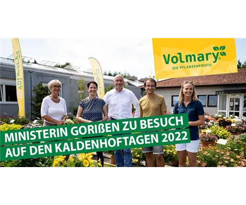 NRW Ministerin für Landwirtschaft und Verbraucherschutz Silke Gorißen zu Besuch auf den Volmary<sup>®</sup> Kaldenhoftagen 2022! NRW Ministerin für Landwirtschaft und Verbraucherschutz Silke Gorißen zu Besuch auf den Volmary<sup>®</sup> Kaldenhoftagen 2022!